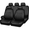 PU Leather Universal Car Seat Covers Airbag Compatible Waterproof Automobile Seat Protector Interior Accessories Fit Most Cars