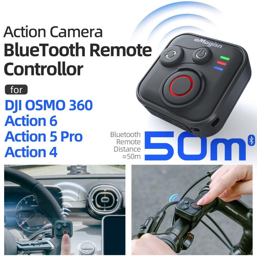 50-метровый Bluetooth-пульт дистанционного управления Bluetooth-контроллер для DJI Osmo 360/Action 6 5 Pro 4