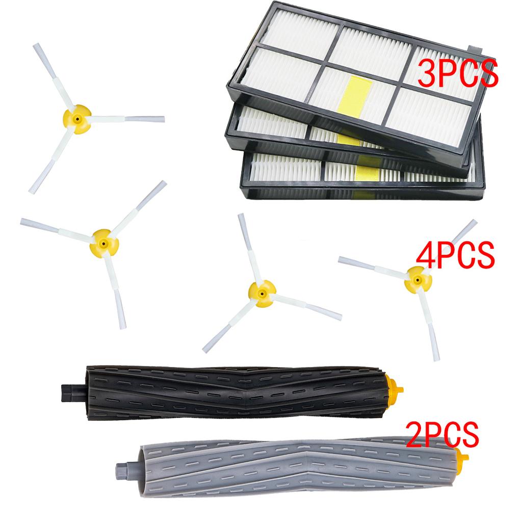 Vacuum Cleaner Parts Suitable for IRobot Roomba Kit Series 800 860 865 866 870 871 880 885 886 890 900 960 966 980- Brushes and