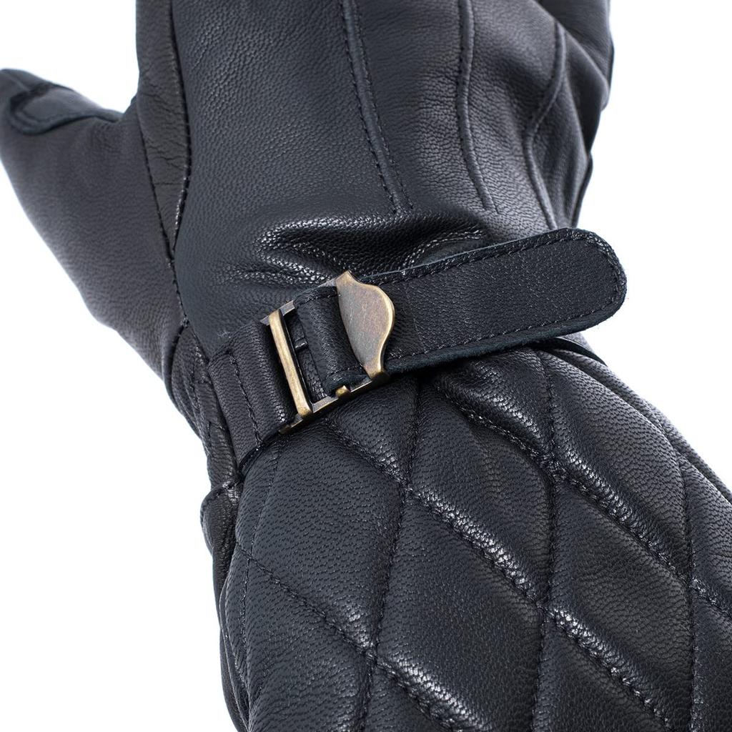 KOMINE Neo Retro Electric Heated Cycling Unisex Large EK-218 Gloves, Adult, Black,