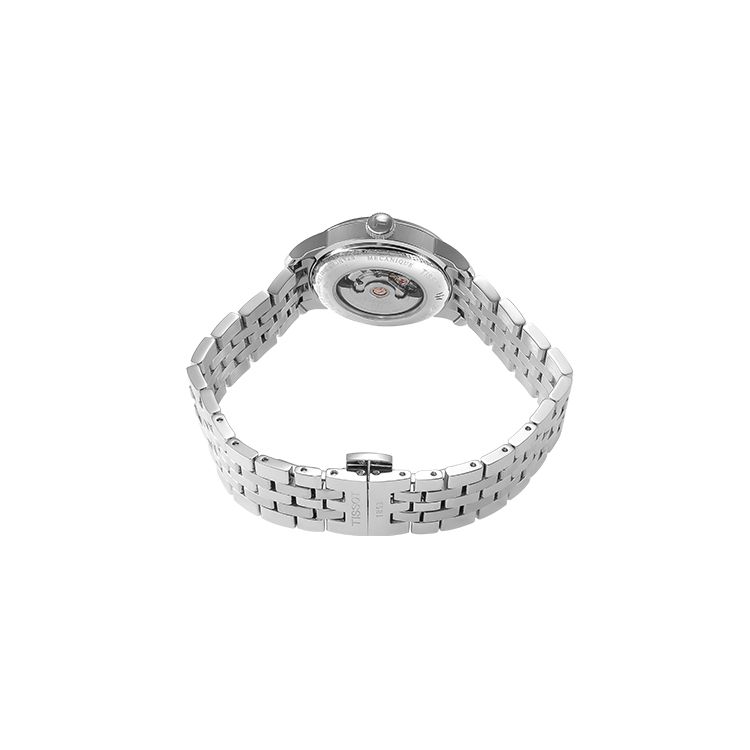 Tissot Le Locle Automatic Mechanical Movement Diamond Calendar Simple Casual Elegant Watch Women watches White Steel T006.207.11.036.00