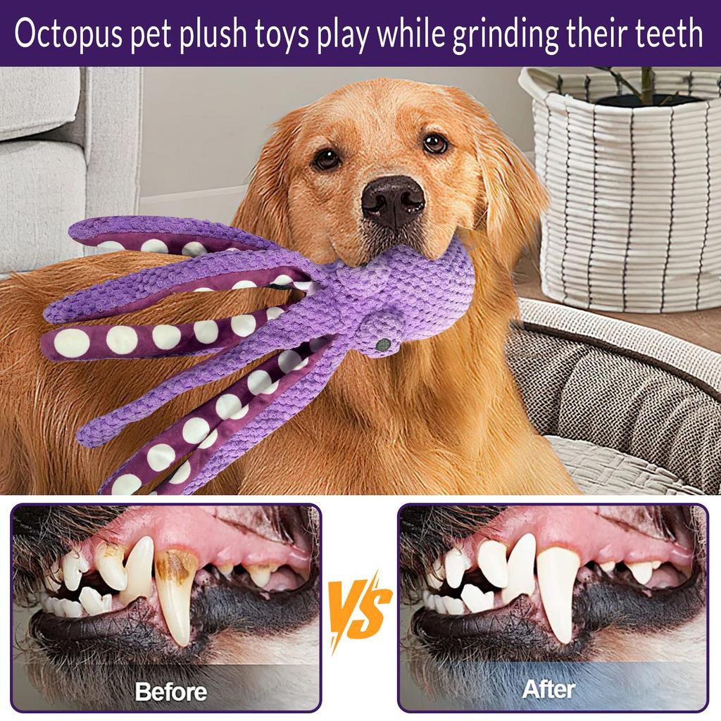 Мягкая игрушка «Собака-осьминог» с вокальным интерактивным эффектом, компаньон для избавления от скуки