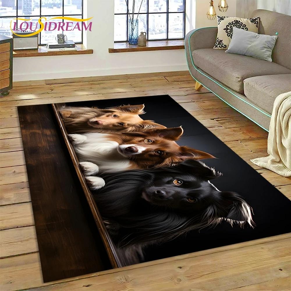 Милая собака Самоед, Чихуахуа, Хаски, Коки Мультяшный Ковер Коврик для Спальни Гостиной Дома Украшение Дивана, Детский Большой Декор Напольный Коврик