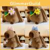Cute And Trendy Capybara Plush Doll Backpack Stylish Soft Bag For Girls 35cm Height