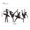 Home Kit Creative Ballet Girl PVC Wall Sticker Waterproof Kids Bedroom Decal Home Decor