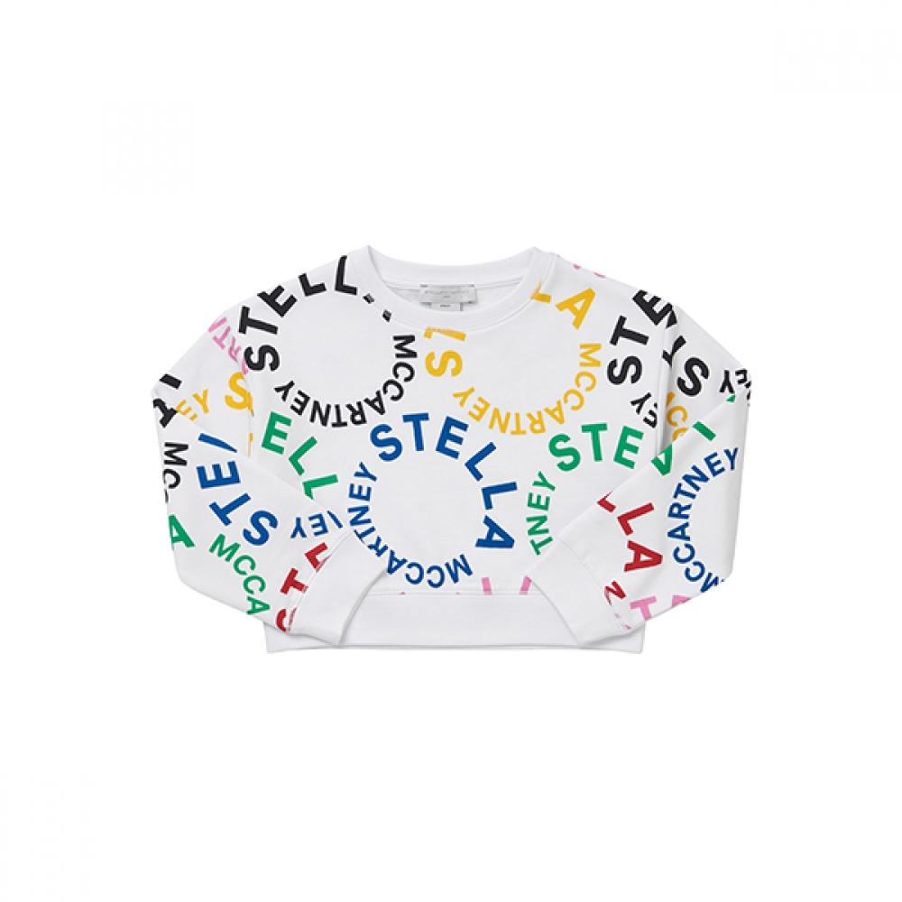 Stella Mccartney Tt4c30 Z1333 100mc Разноцветный Детский Свитшот с Круглым Логотипом