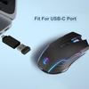 USB/Type-C Wired Mouse LED Backlit Optical Wireless Mouse 2.4G Wireless Mouse  Office Home
