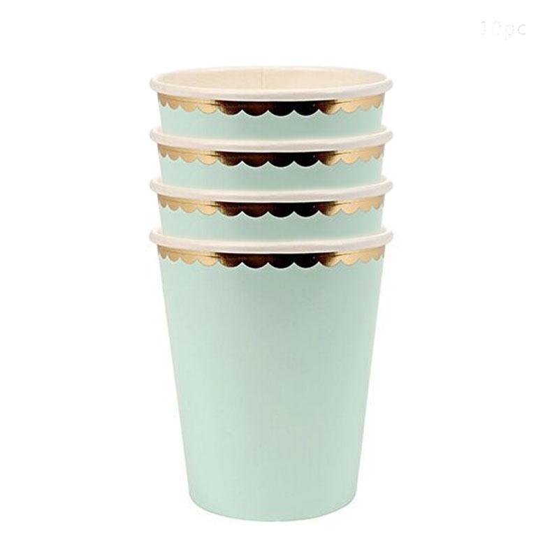 Одноразовые бумажные тарелки, кружевные стаканчики, горячее тиснение, кружевные десертные бумажные тарелки, столовая посуда, принадлежности для свадеб, дней рождения и вечеринок