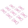 100Pcs Bone Shaped Paper Clips Pink Cute Paper Clips Small Paper Clips  Office