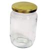 Round Pickling Jar with Gold Screw Top Lid 900g / 2lb