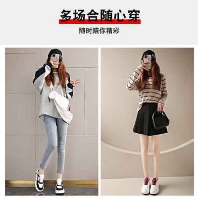 Женская обувь весна новая мода универсальная спортивная обувь повседневная обувь маленькая легкая обувь на платформе