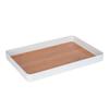 Imitation Wood Grain Storage Tray Stackable Dessert Fruit Tray Food Serving Tray  Restaurant Table