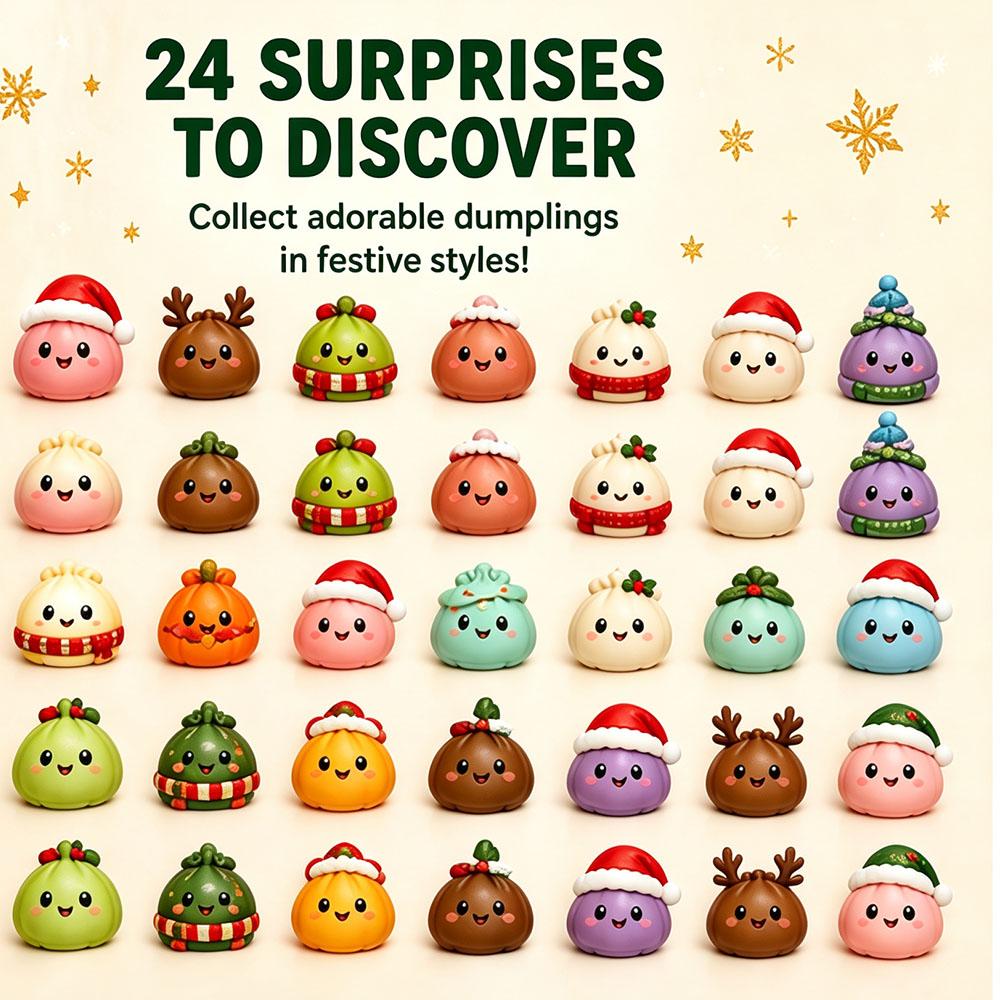 Christmas Squishy Advent Calendar 2026, 24 Days Fidget Countdown Calendar Surprises Sensory Fidget Christmas Party Favors Gift