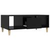  Coffee Table, Black, 90x50x36.5 Cm, Wood-based Material
