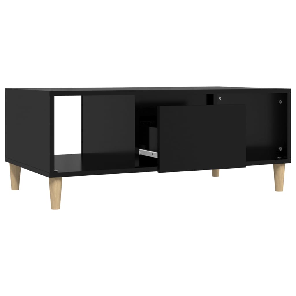 Coffee Table, Black, 90x50x36.5 Cm, Wood-based Material