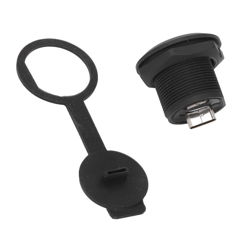 Соединительная муфта для монтажа на панель типа C 3.1, водонепроницаемая розетка USB C, монтажная розетка с пылезащитным чехлом