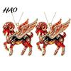 Birthday Party Favors 2Pcs 2D Goat Hanging Ornaments, Acrylic Winged Pendants, Year of Office Christmas Ornaments The Auspicious Decorations for Tree,