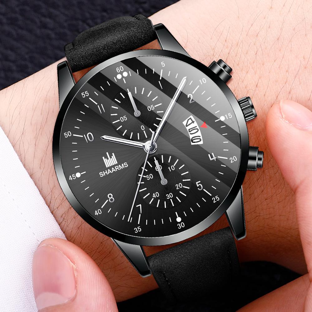 Top Luxury Business Mens Watch New Stylish Multi Dial Calendar Casual Man Leather Sports Wristwatch Clock Gift Orologi Uomo