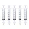 5pcs Syringe Nasal Irrigator Silicone Tip Portable Lightweight Baby Nose Rinsing Tool 10ml
