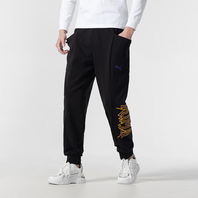 Men's Pants PUMA Casual Pants Men's Black Moderate Cuffed Pants