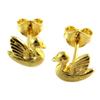 Les Trésors De Lily [P2371] - Gold Plated 'Swans' Earrings