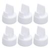 6 Pack Duckbill Valves for S2 S1 9 Plus Breastpumps with Pull Tab Silicone Replaceable Accessories