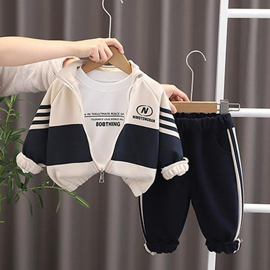 Детский спортивный костюм-тройка: Водолазка с высоким воротом, на молнии, возраст 1-6 лет, весна и осень