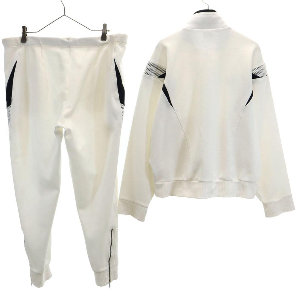 Adidas 80-е Винтаж производства Descente трикотажная куртка Костюм O Белый Мужской Б/у