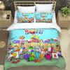N-Number-Blocks Cartoon Print Bedding Sets Exquisite Supplies Set Duvet Cover Bed Comforter Set Bedding Set Luxury Birthday Gift
