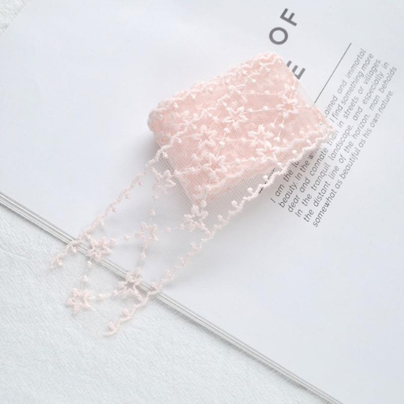 2 Ярда/182 СМ Розовый Зеленый Бежевый Эластичное Кружево Лента DlY Ручная Работа Ремесла Ткань Кружевная Отделка Дом Одежда Аксессуары