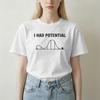 Sarcastic Meme I Had Potential TShirts Unisex Unisex Project Hail Mary 100 Cotton Tee Shirt T Shirt Graphic Printed Clothes