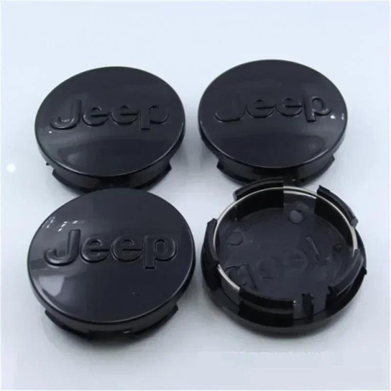 56/64mm Car Wheel Center Hubcaps Cover Badge for Jeep Tj Compass Grand Commander Cherokee Renegade Liberty Patriot Accessories