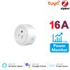 Монитор мощности 20a 16a Tuya Smart Zigbee, розетка для беспроводного управления с таймером энергии, работает с Alexa Google Home