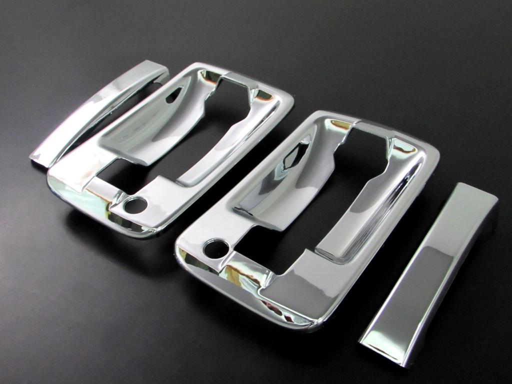 BRIGHTZ Isuzu 07 Forward Chrome Door Handle Covers with Knob Plates, Type B [TRUCK-S-006], Fits 07 Forward 4t (22916)