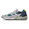 New Balance 991 Сделано в Англии Pacific Majolica Синие мужские кроссовки Серые с микрочипом M991PSG