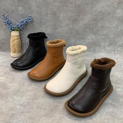 Меховые балетки женские зимние ботильоны кожаные короткие плюшевые хлопковые туфли 2025 тренд новые брендовые дизайнерские теплые уютные зимние ботинки