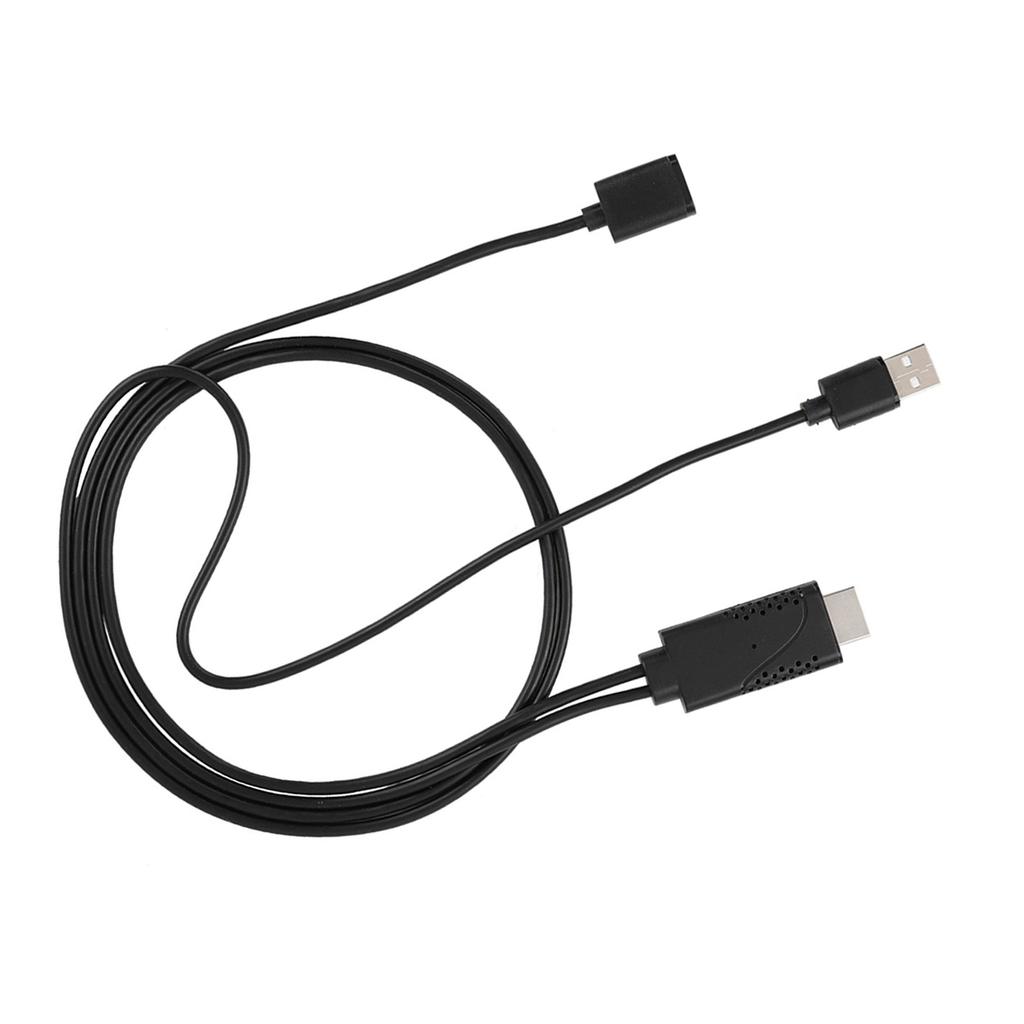 2 в 1 1080P USB Female to HDMI Male HDTV адаптер кабель шнур для iPhone Android