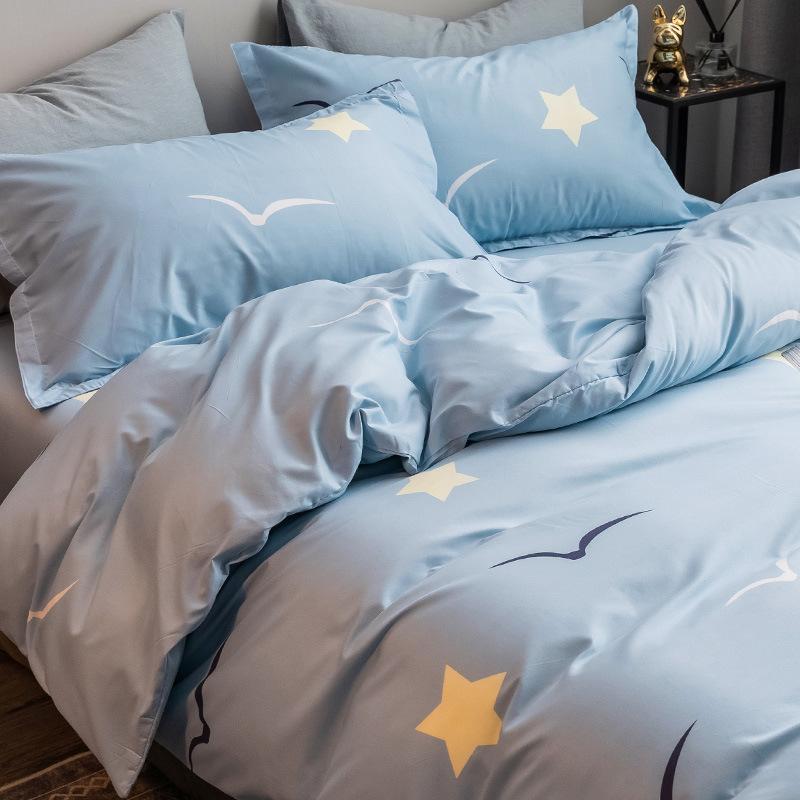 Quilt Cover Single Three-piece Set Four-piece Single Student Dormitory Bedding Autumn and Winter Bed Sheet Quilt Cover Sheet