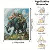 Mythical Elephant with Castle Print,Flannel printed blanket suitable for all seasons suitable for living room office sofa travel