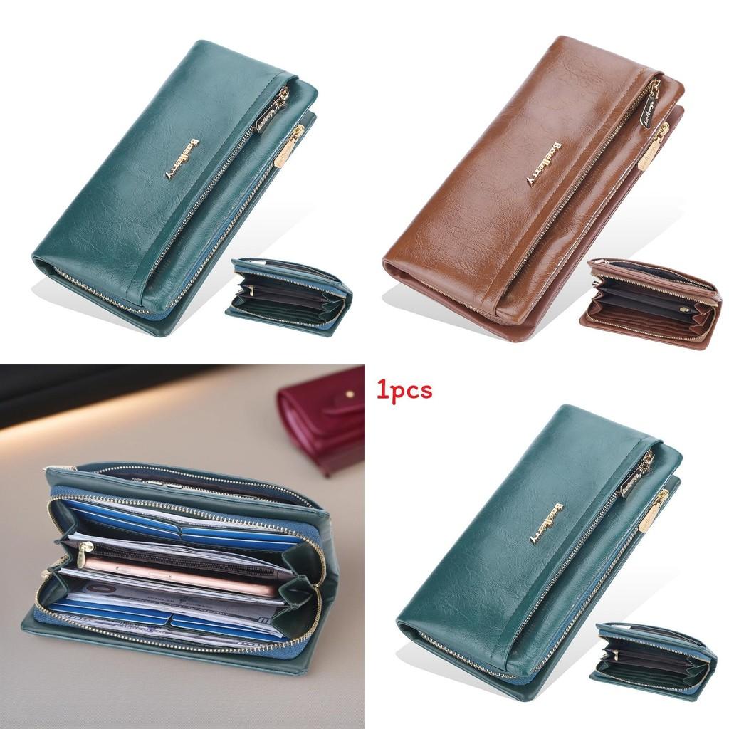 Baellerry Letter Pattern Ladies Pu Leather Wallet With Card Organizer And Fashionable Style
