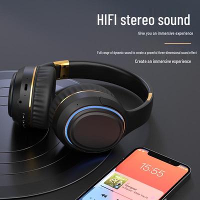 Новые беспроводные Bluetooth-наушники H6 с атмосферной подсветкой и мощными басами, складной и выдвижной дизайн