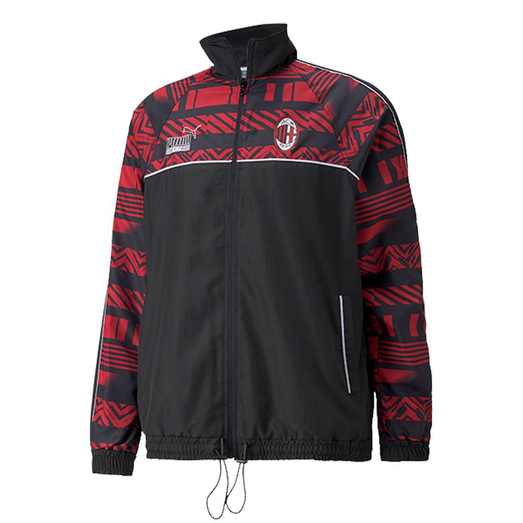 Puma AC Milan Коллаборация Повседневный Спортивный Стиль Соединяемый Тканый Ветрозащитный Куртка Мужская 765095-01