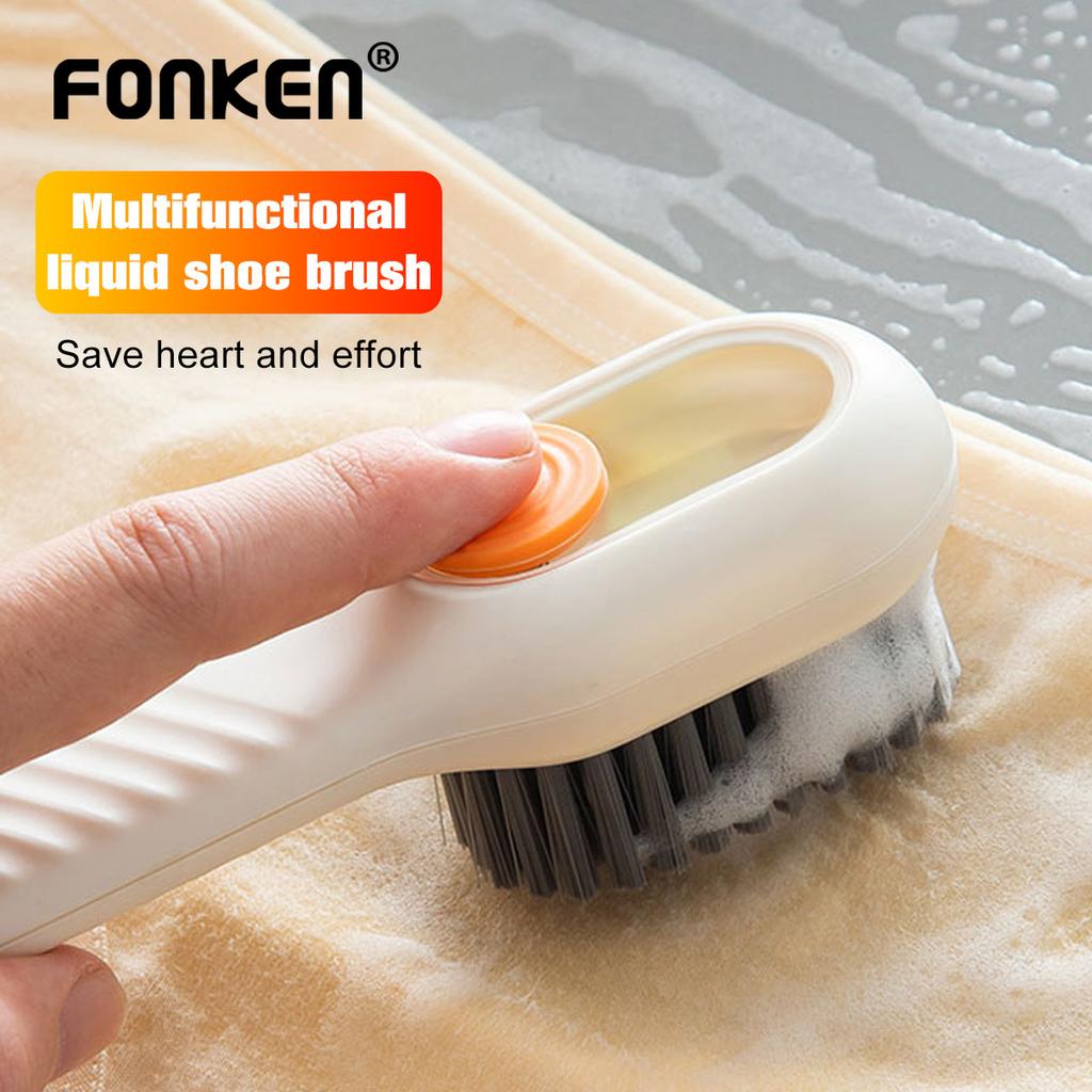 FONKEN Многофункциональные жидкие щетки для чистки обуви, дозатор мыла, щетка для чистки обуви, бытовой инструмент для чистки