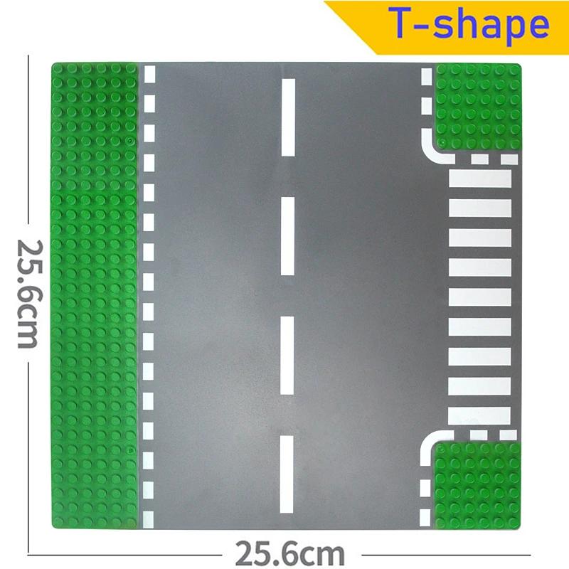 City Classic 32x32 32x16 16x16 Точек Базовая Пластина Дорожная Пластина Прямая Изогнутая Река Базовая Пластина Строительный Блок Фигурки Строительные Блоки
