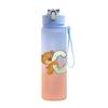750ml Cartoon Letter Printed Lovely A-Z Water Cup Portable Children Plastic Cartoon Outdoor Sport Large Capacity Water Bottle