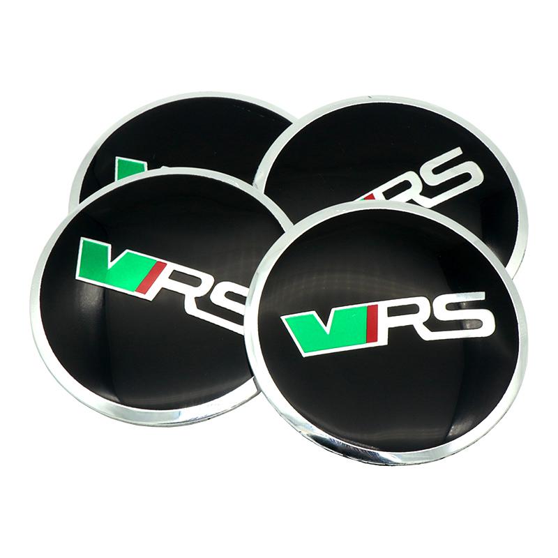AFL1 4Pcs Aluminum Car Styling Wheel Hub Caps Sticker Emblem Decoration Accessories For Skoda Kodiaq Octavia Enyaq Kamiq Scala Rapid