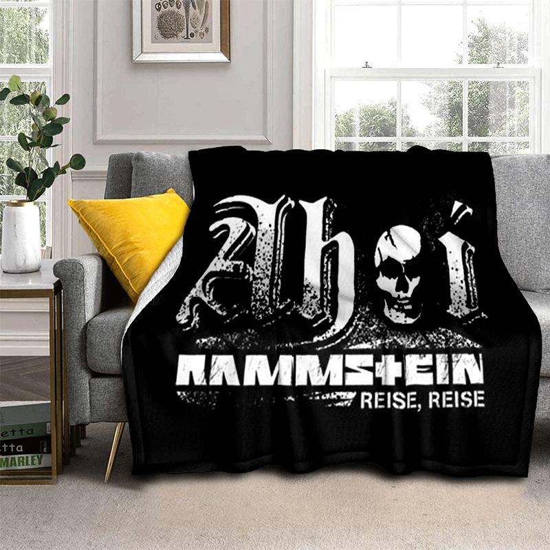 Одеяло с 3D R-Rammstein Heavy Metal Band, мягкое одеяло для дома, спальни, кровати, дивана, пикника, путешествия, офиса, одеяло, детское одеяло