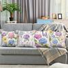 Multicolored Hydrangea Theme Digital Printing Pillow Cover Short Plush Suitable Living Rooms Bedrooms Sofas Throw Cushion Cover