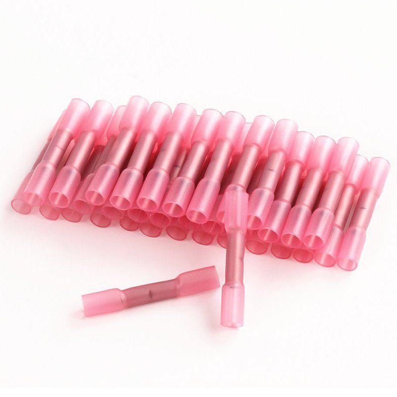 20/50 шт. термоусадочных соединителей изолированные водонепроницаемые обжимные клеммы герметичные стыковые электрические соединители для проводов 22-18 AWG