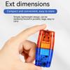Safety Patrol Alarm Flash Signal Strobe Lamp Night Running Red Blue Led Shoulder Warning Light USB Charging with Stainless Steel